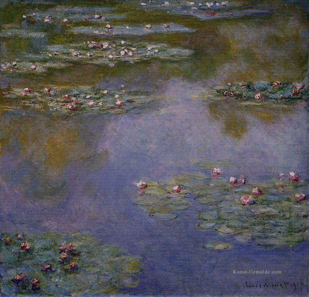 Wasserlilien III Claude Monet impressionistische Blumen Ölgemälde